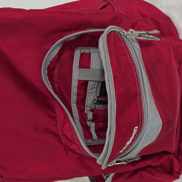 L.L. Bean Red and Gray Backpack w/ Multiple Pockets - Picture 5 of 15